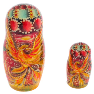 Matryoshka doll for 5 people "Firebird" 12.5 cm