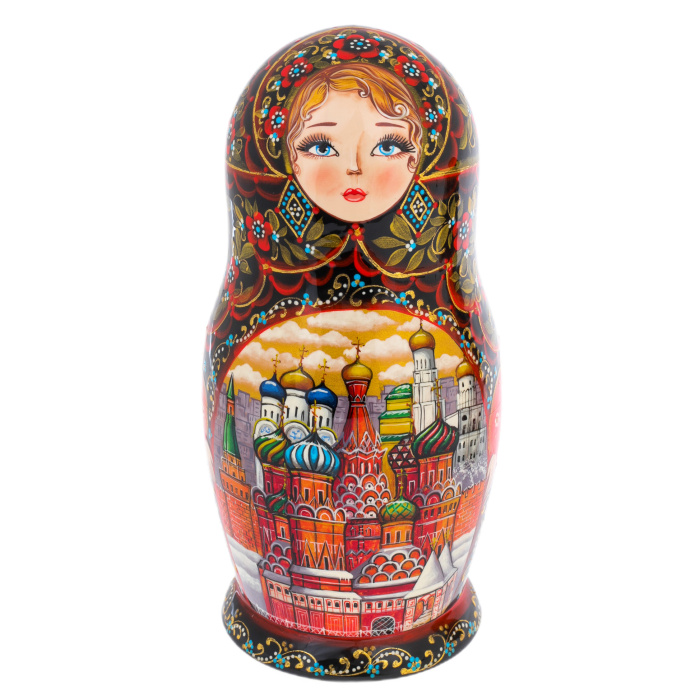 Matryoshka doll for 7 people "Moscow. Lace" 24 cm