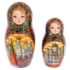 Matryoshka doll for 7 people "Moscow. Lace" 24 cm