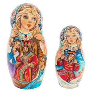Матрешка на 5 мест "Сказка" 21 см