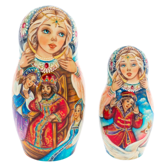 Матрешка на 5 мест "Сказка" 21 см