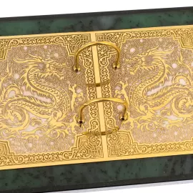 Table set made of jade "Dragon" Zlatoust