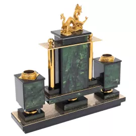 Table set made of jade "Dragon" Zlatoust