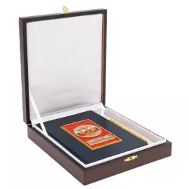 Ежедневник с ручкой "Герб РФ" синий, Златоуст