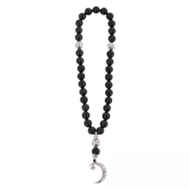 Композиция из долерита и латуни "Коран с Мечетью" с четками, Златоуст