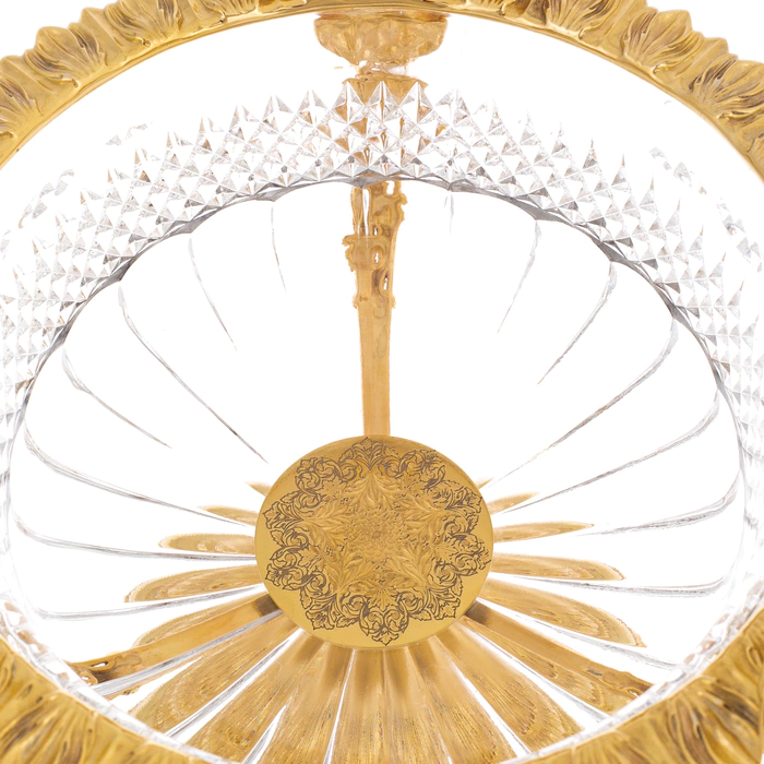 Crystal vase "Angels" Zlatoust