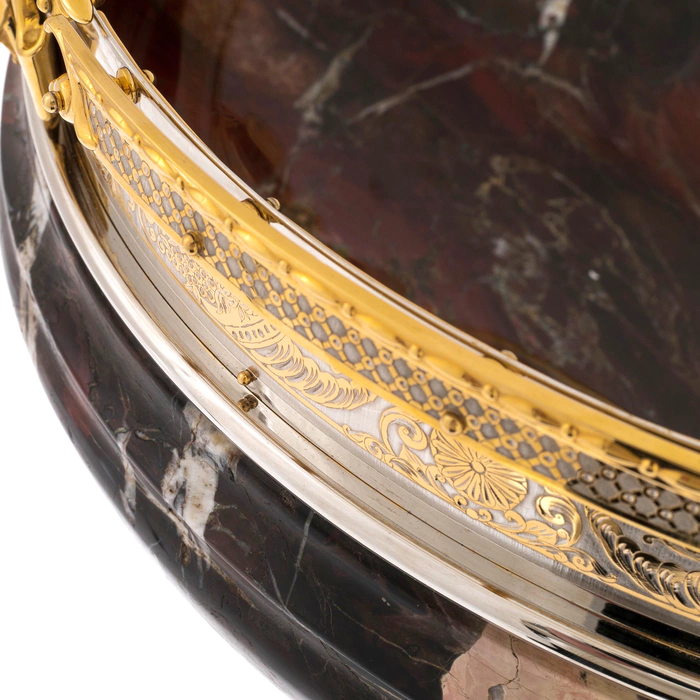 Vase of jasper "Lions" Zlatoust