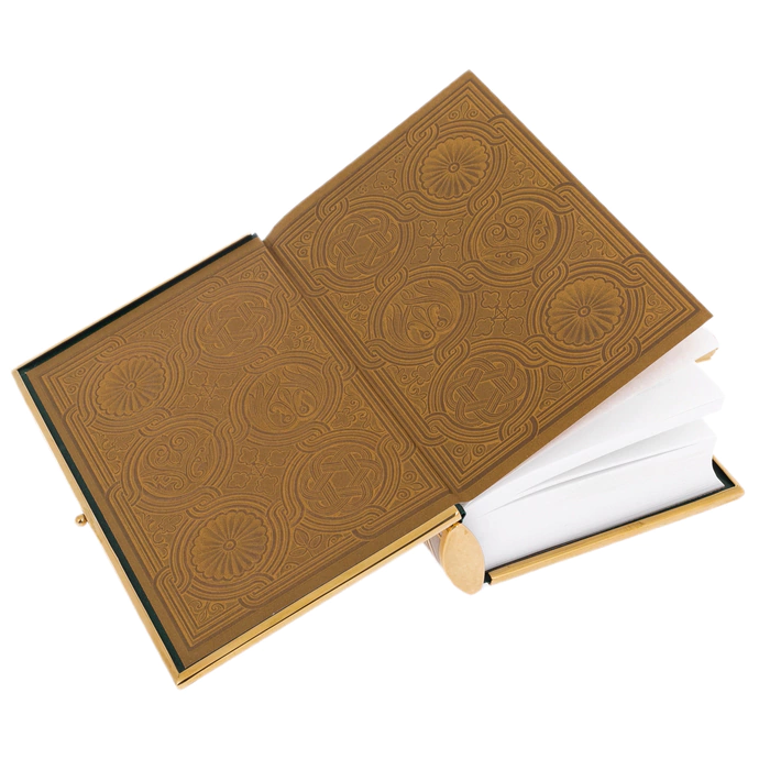 Prayer book "God" with cubic zirconia, Chrysostom