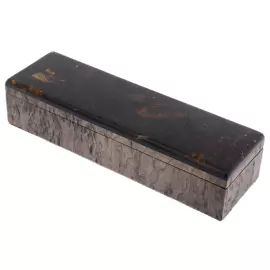 Ballpoint pen made of Karelian birch and amber "Fly" in a case