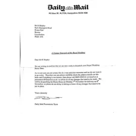 Подкова со свадьбы принца Уильяма и Кэтрин Миддлтон