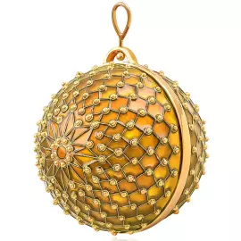 Елочный шар "Звезда" жёлтый