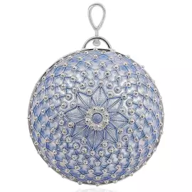 Елочный шар "Звезда" голубой