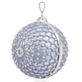 Елочный шар "Звезда" голубой