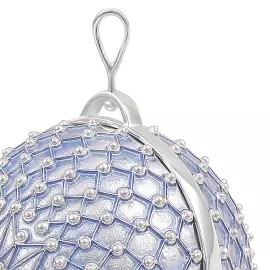 Елочный шар "Звезда" голубой