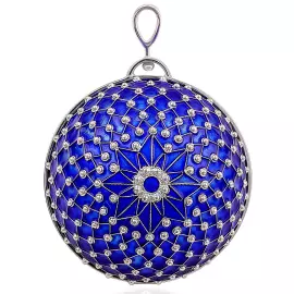 Елочный шар "Звезда" синий