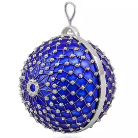 Елочный шар "Звезда" синий