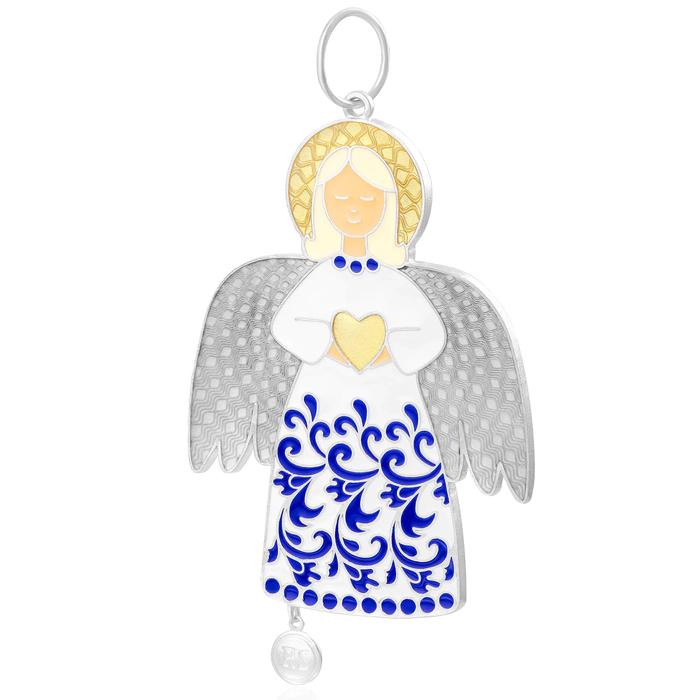 Silver Christmas tree toy "Angel"
