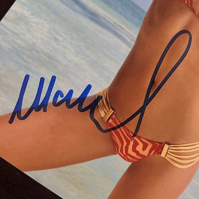 Autographed photo of supermodel Irina Shayk
