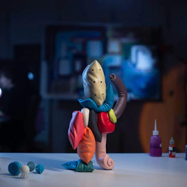 Lazy Wolly sculpture by Taras Zheltyshev