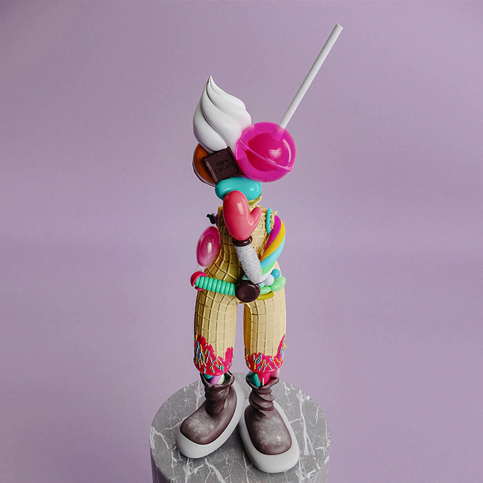 Candylady sculpture by Taras Zheltyshev
