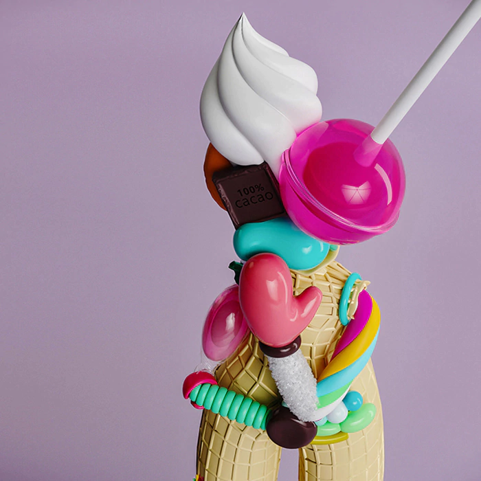 Candylady sculpture by Taras Zheltyshev
