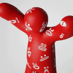 Sculpture Red fear by artist Taras Zheltyshev