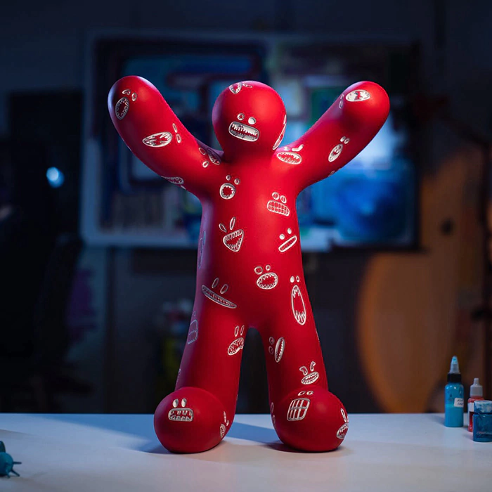 Sculpture Red fear by artist Taras Zheltyshev