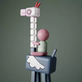 Скульптура Giraffe and boy художника Тараса Желтышева