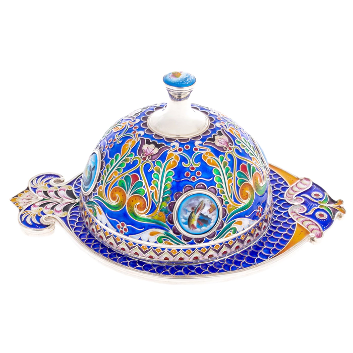 Caviar bowl "Tsarskaya" with a finish
