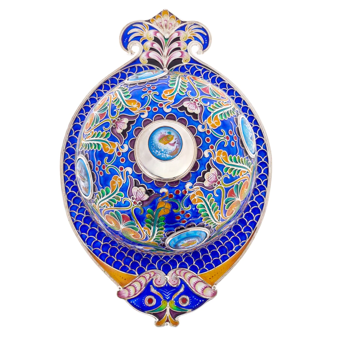 Caviar bowl "Tsarskaya" with a finish
