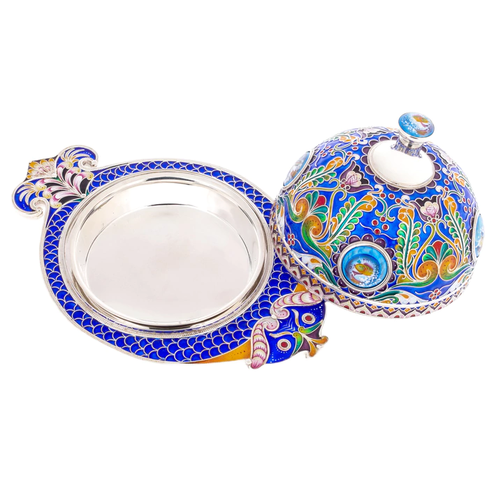 Caviar bowl "Tsarskaya" with a finish