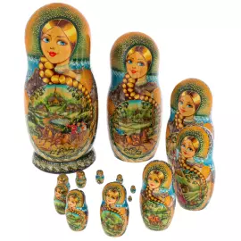 Matryoshka doll for 15 places "Summer troika" 33 cm
