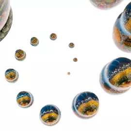 Matryoshka doll for 15 places "Summer troika" 33 cm