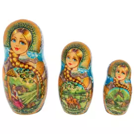 Matryoshka doll for 15 places "Summer troika" 33 cm