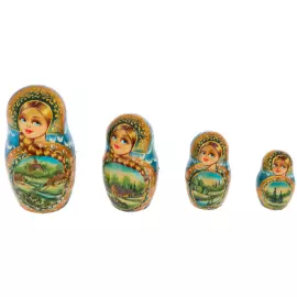 Matryoshka doll for 15 places "Summer troika" 33 cm
