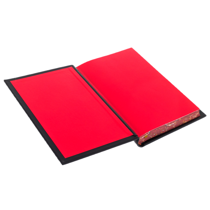 A leather-bound book by Nicolo Machiavelli. The Sovereign"