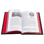 A leather-bound book by Nicolo Machiavelli. The Sovereign"