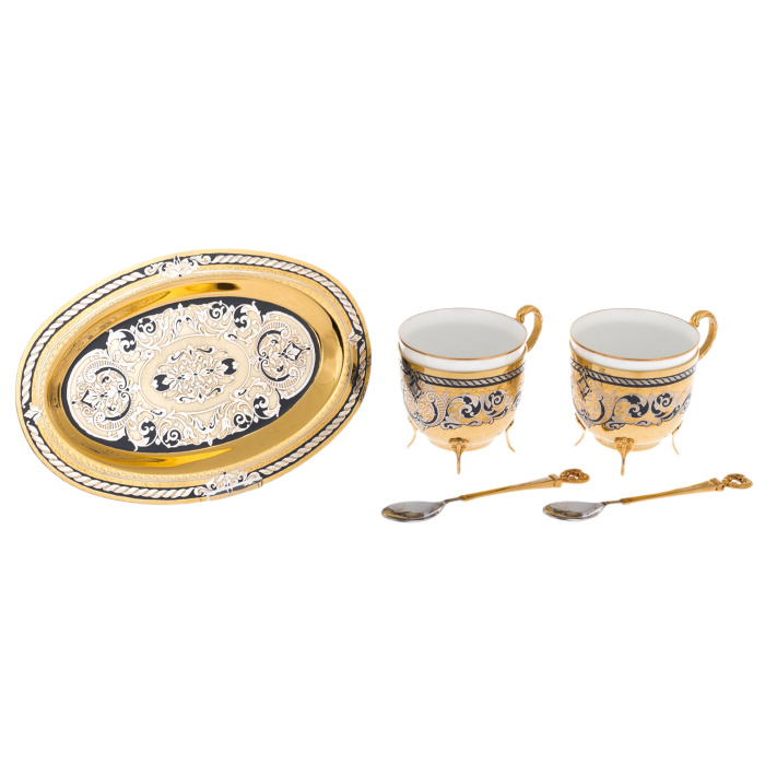 Coffee set "Coffee for two" for 2 persons, Zlatoust