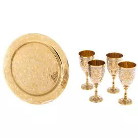 Набор для водки "Орнамент" на 4 персоны, Златоуст