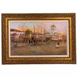 Oil painting "Taganskaya Square"