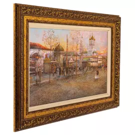 Oil painting "Taganskaya Square"