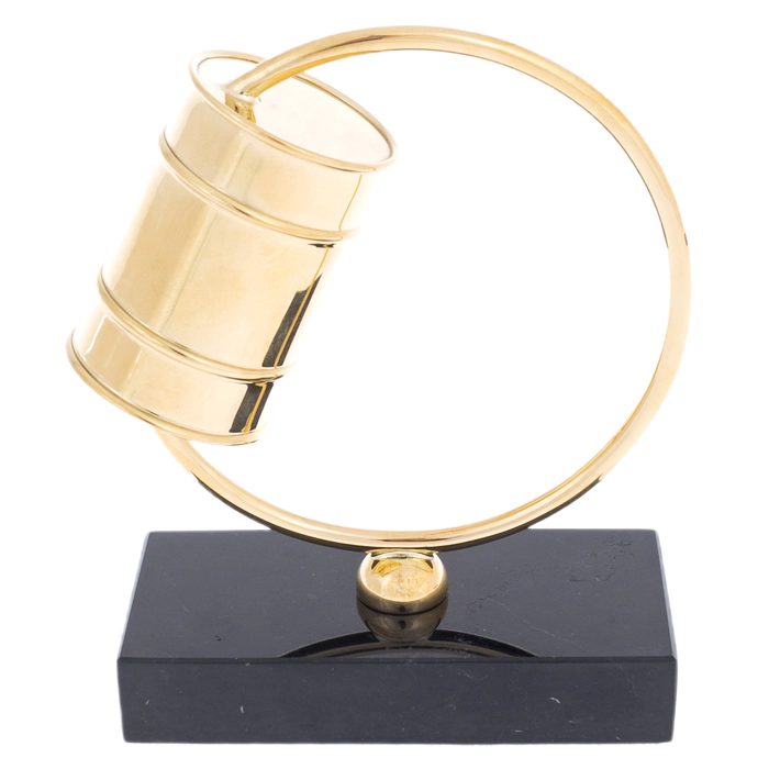 Souvenir made of brass "Oil barrel"