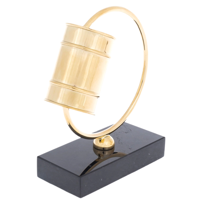 Souvenir made of brass "Oil barrel"