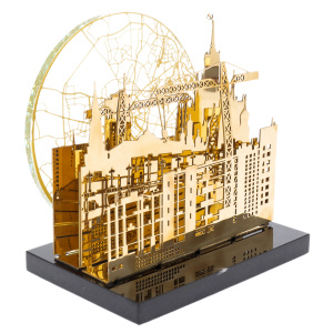 Brass business souvenir "We are building cities. Moscow"