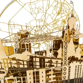 Бизнес-сувенир из латуни "Мы строим города. Москва"