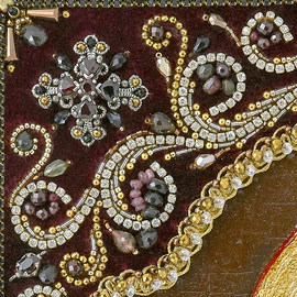 Embroidered icon of St. Nicholas the Wonderworker