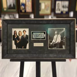 Карточка с автографом музыканта Криста Новоселича, Nirvana