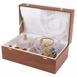 Икорница "Посейдон" со стопками, на 3 персоны, Златоуст