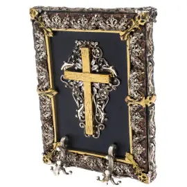 Икона с художественным литьём "Покрова Божьей Матери"