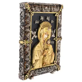 Икона с художественным литьём "Неустанная помощь"